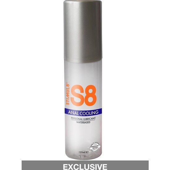 S8 lubricante anal base de agua efecto frío 125ml