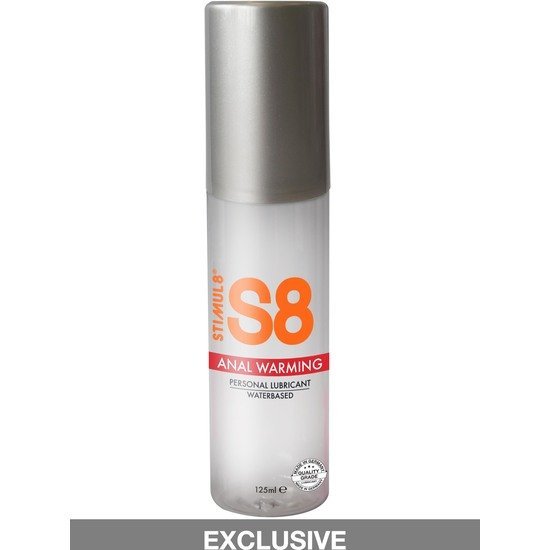 S8 lubricante anal base de agua efecto calor 125ml