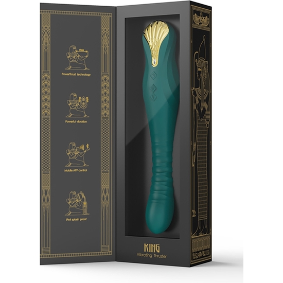 Vibromasseur Zalo King - Vert turquoise