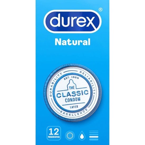 Préservatifs Naturels Durex 12 unités.