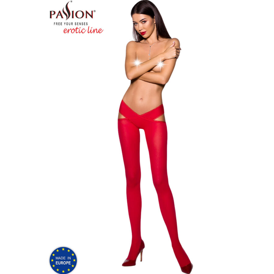 Bas et collants Rouge Passion 3/4 - Séduction 60 Den