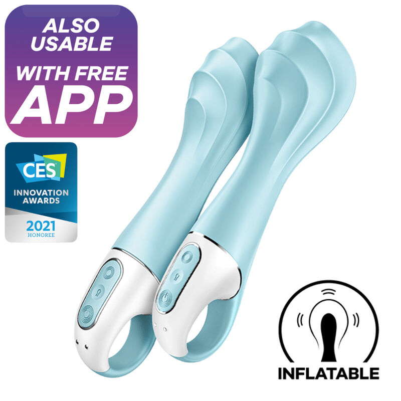 Vibromasseur Gonflable Satisfyer Air Pump Point G Bleu