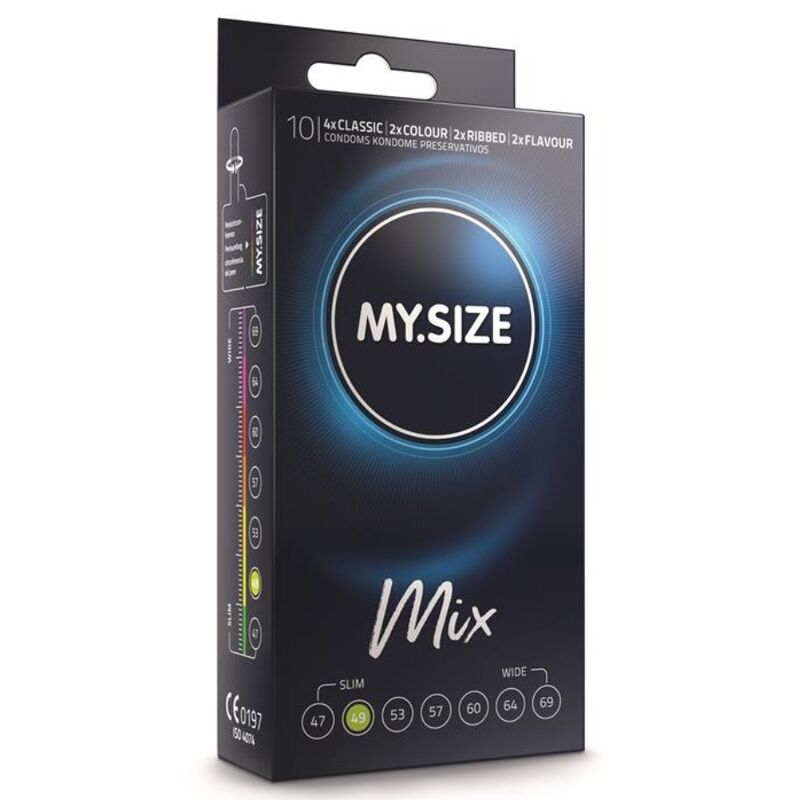 Préservatifs MySize Mix 49mm - Pack 10