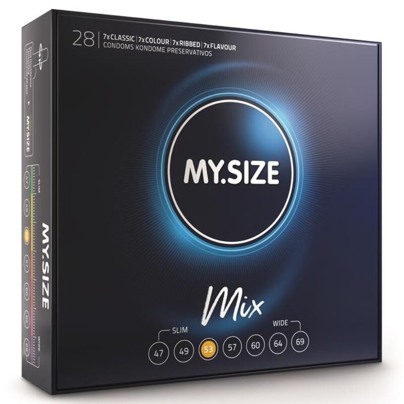 Pack Mix Préservatifs MySize 53mm - 28 unités