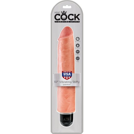 King cock 10 vibrador stiffy flesh