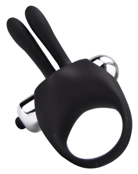 Anneau vibrant Loving Joy Rabbit Cock Ring en silicone, avec son mini-vibromasseur et ses oreilles de lapin