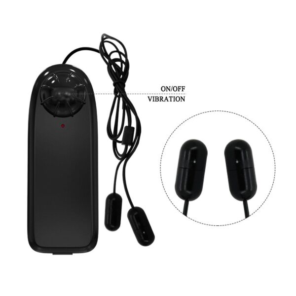 Gaine pénienne vibrante Baile BI-014630 avec ses deux mini-vibromasseurs