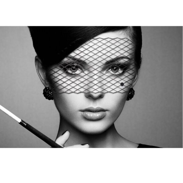 Masque en vinyle noir Bijoux Indiscrets Mask Louise