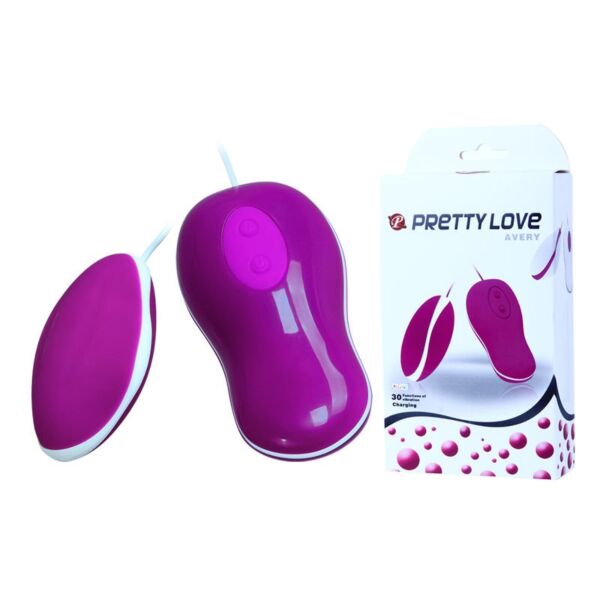 Œuf vibrant Pretty Love Avery avec télécommande filaire