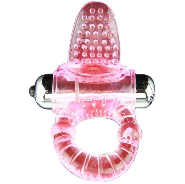 Anneau vibrant Baile BI-014081 avec stimulateur clitoridien et son mini-vibromasseur