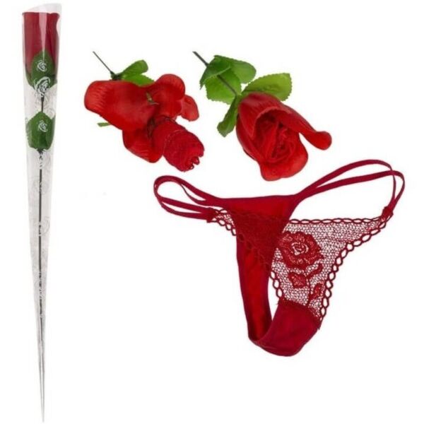Rose transformable en string Diablo Picante, une rose qui se transforme en string