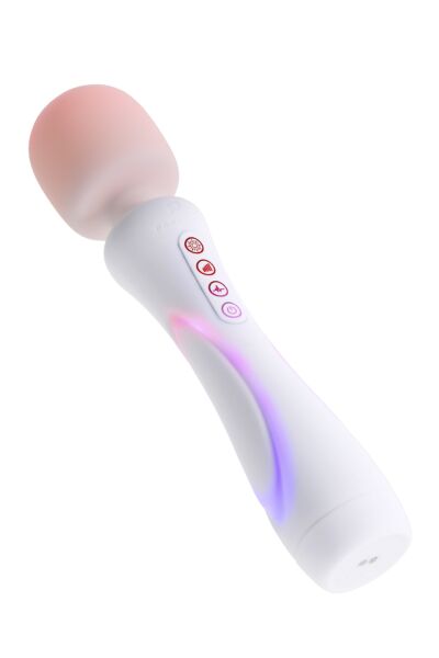 Vibromasseur wand Paradise Pleasure The Wand, blanc, avec éclairage RGB