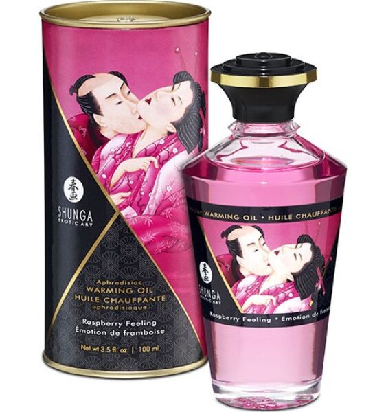 Flacon d'huile de massage chauffante Shunga, 100 ml