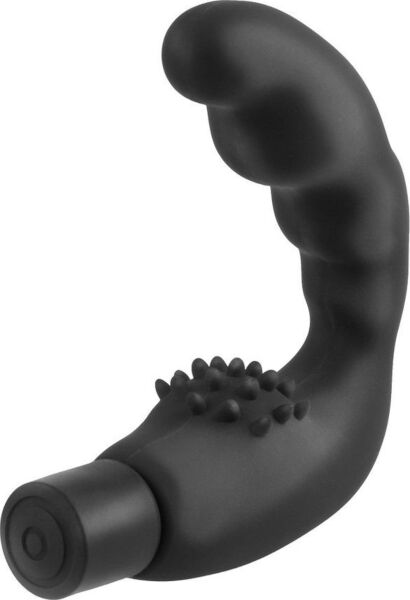 Vibromasseur anal Anal Fantasy Reach Around de Pipedream, avec le corps courbé et la base à reliefs