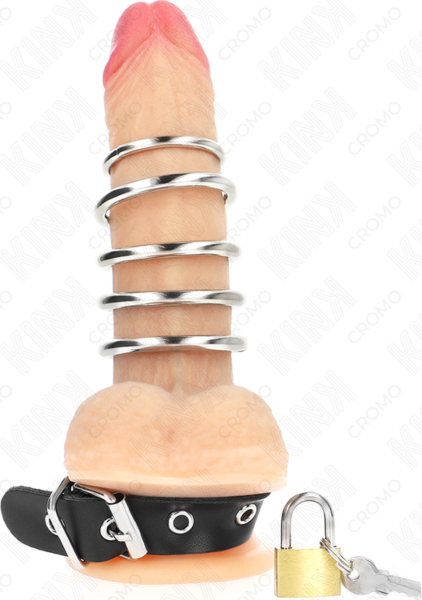 Kink Ring Power, sangle noire avec six anneaux métalliques