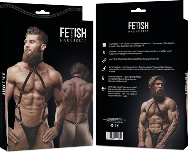 Harnais Fetish Submissive Attitude réglable d'une seule pièce
