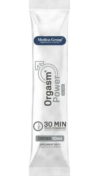 Complément alimentaire liquide Medica Group Orgasm Power Drink de 10 ml, goût cerise