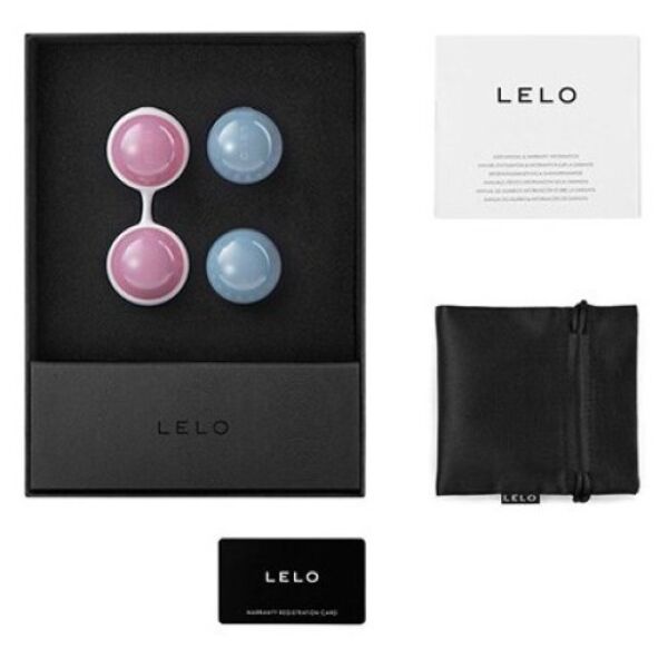 Ensemble de boules de geisha LELO Luna Beads Mini avec connecteur en silicone