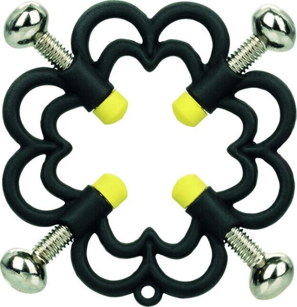 Pinces à tétons CalExotics Boundless Nipple Grips, en métal noir mat