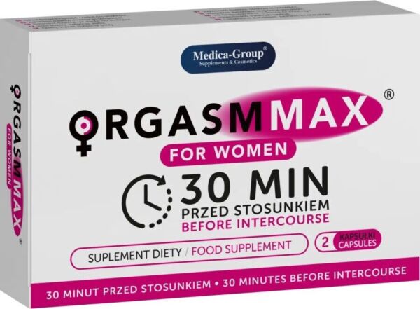 Boîte de gélules Orgasm Max For Women Capsules de Medica Group