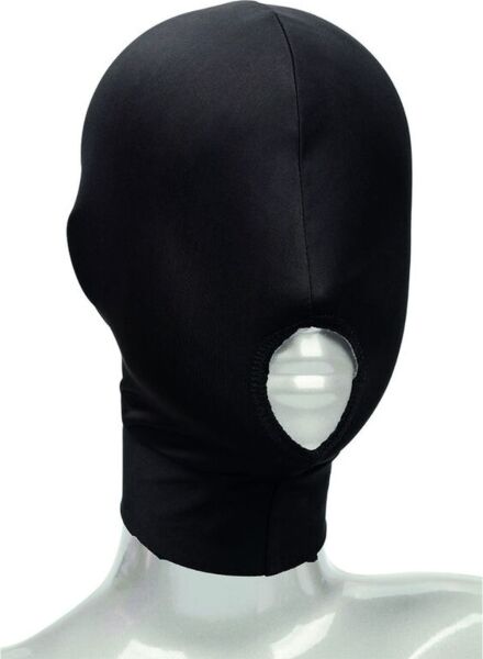 Cagoule noire CalExotics Boundless Hood à bouche ouverte