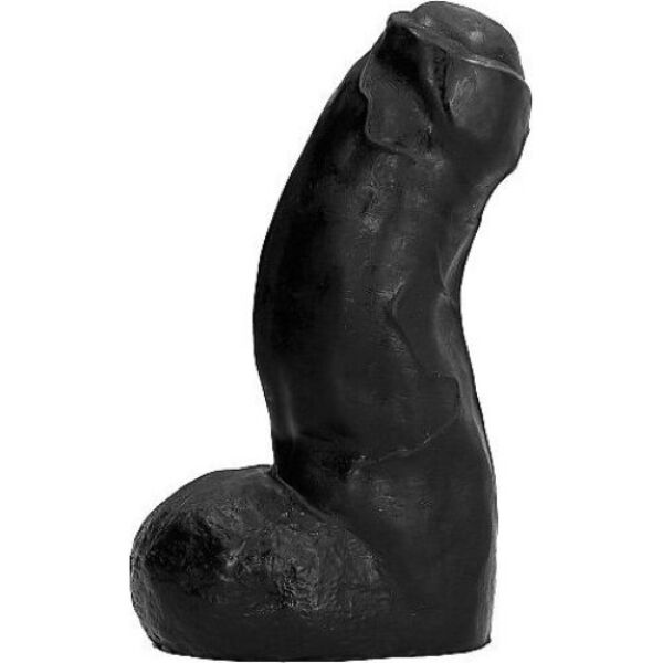 Gode réaliste All Black AB03 Ted, de couleur noire