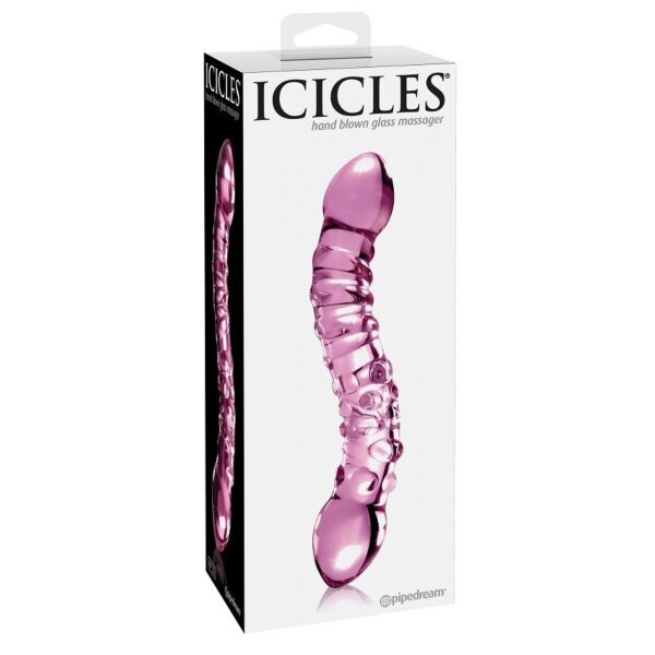 Gode en verre Pipedream Icicles N. 55, avec deux extrémités