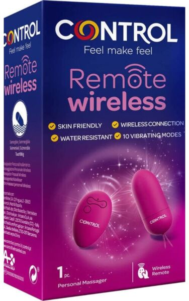 Œuf vibrant Control Remote Wireless avec sa télécommande sans fil