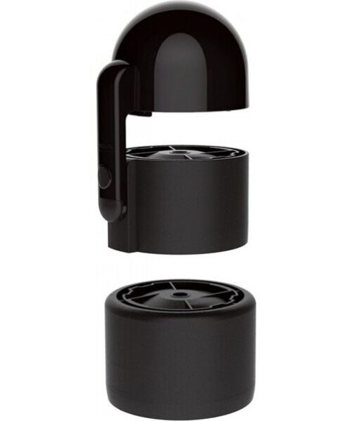 Contrôleur de vide TENGA Vacuum Controller, unité noire montée sur un gobelet TENGA