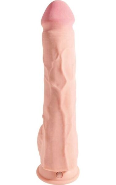 Gode King Cock Plus de Pipedream, à triple densité et avec testicules