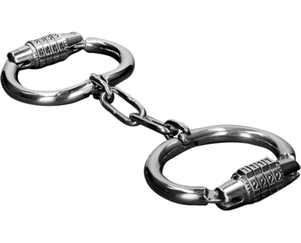 Menottes Metal Hard à combinaison, avec leur serrure