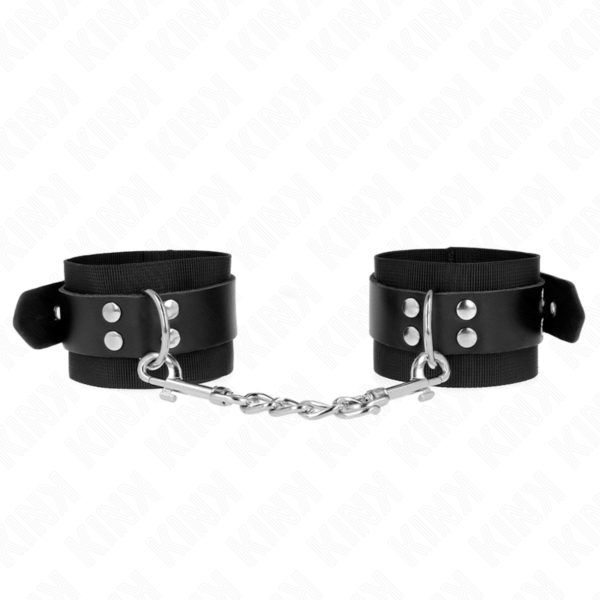 Menottes Kink Wrist Restraint en nylon avec sangle noire réglable