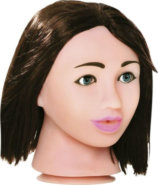 Masturbateur bouche Extreme Toyz Fuck Me Mega avec yeux mobiles et cheveux modelables