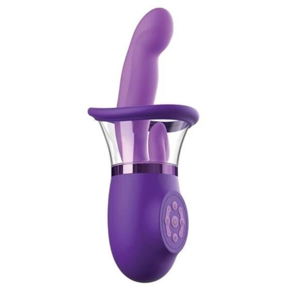 Pipedream Ultimate Pleasure Pro Plus violet, avec bras courbe et langue pour la stimulation du clitoris