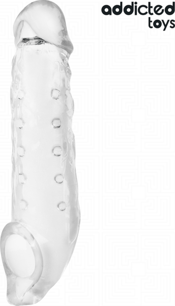 Gaine pour pénis Addicted Toys M 27 cm, transparente