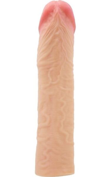 Gaine d'extension de pénis Pretty Love BI-026272, avec veines en relief et gland marqué