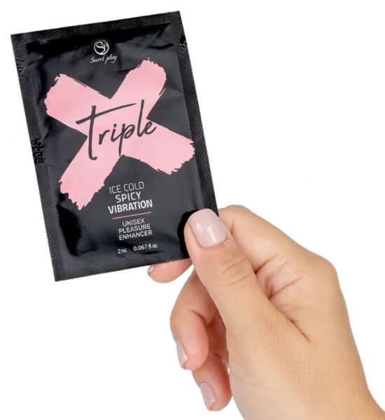 Sachet monodose de 2 ml du gel stimulant Secret Play Triple X