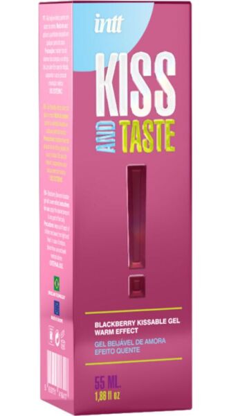 Gel intime à lécher Intt Releases 55 ml, goût mûre et effet chauffant