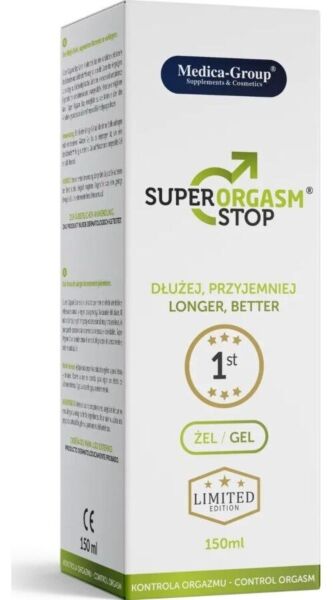 Gel retardant Super Orgasm Stop Gel 150 ml de Medica Group