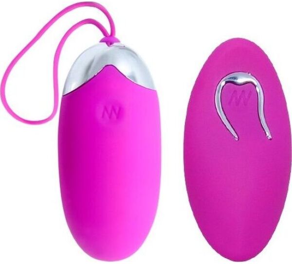 Œuf vibrant Pretty Love Berger, en silicone avec des détails métallisés