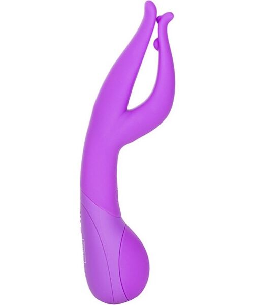 Vibromasseur rabbit Calexotics Impress Dual Kiss lilas avec stimulateur clitoridien