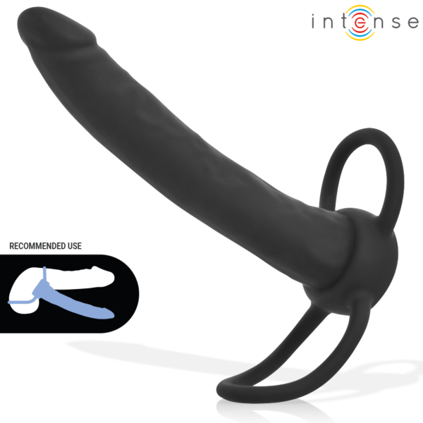 Gode anal Intense Lucas avec anneau pour le pénis et anneau pour les testicules intégrés
