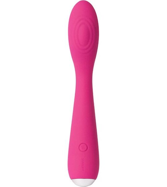 Vibromasseur point G SVAKOM Iris couleur prune, avec la tête en forme de cuillère