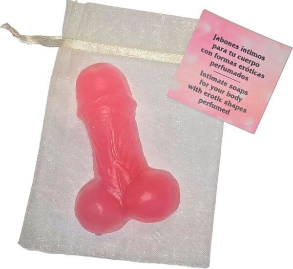 Savon Diablo Picante rose en forme de pénis