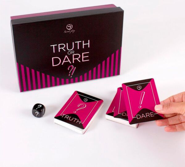 Jeu de cartes Secret Play Action ou Vérité, bilingue espagnol et anglais
