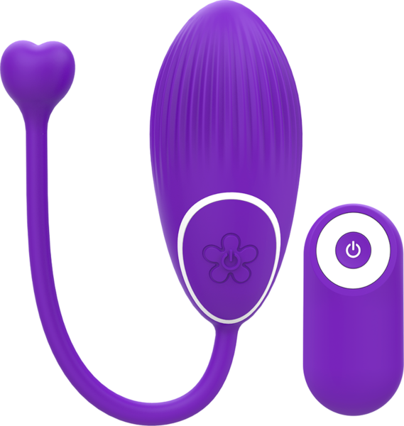 Vibromasseur Galatea Otto lilas et blanc avec télécommande