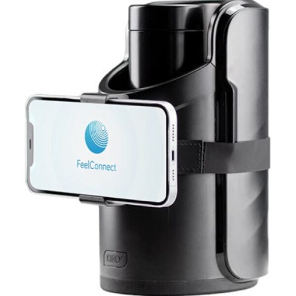 Support téléphone Kiiroo Keon 1 Phone Holder, noir, avec sa sangle velcro