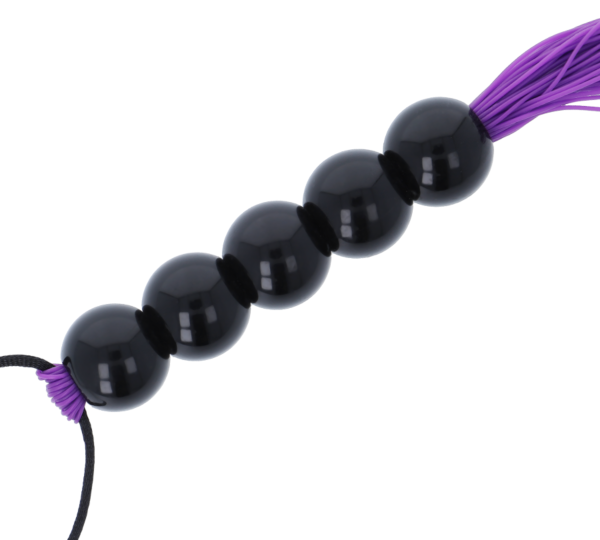 Fouet de bondage Darkness lilas avec poignée de prise