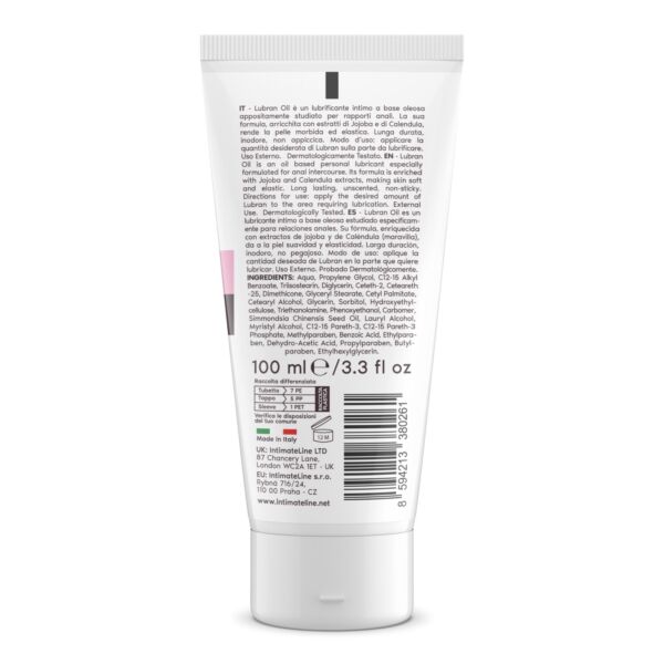 Flacon de lubrifiant anal IntimateLine Lubran 100 ml