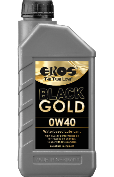 Lubrifiant à base d'eau EROS Black Gold en bidon de 1000 ml